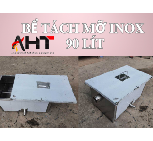 Bể Tách Mỡ Inox 90 Lít