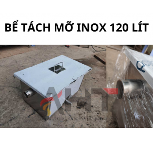 Bể tách mỡ inox 120 lít 