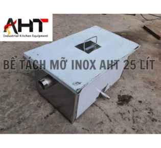 Bể Tách Mỡ Inox 25 Lít