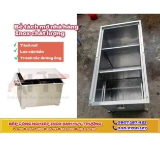 Bể Tách Mỡ Inox Gia Đình