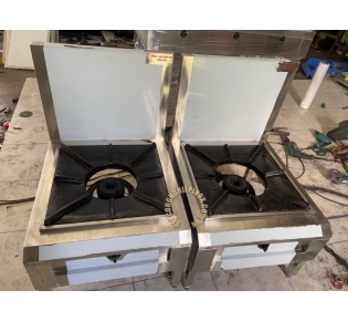 Bếp Á 1 họng kiềng vuông giá rẻ tại bepcongnghiepinox