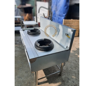 Bếp á 2 họng kiềng gang đúc giá rẻ tại bepcongnghiepinox
