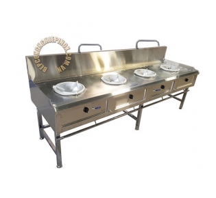 Bếp á 4 họng kiềng gang đúc giá rẻ tại bepcongnghiepinox