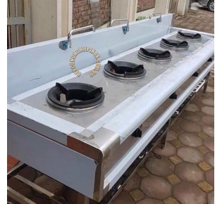 Bếp á 5 họng kiềng vuông giá rẻ tại bepcongnghiepinox