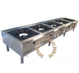 Bếp á 5 học kiềng vuông uy giá rẻ tại bepcongnghiepinox Tâm Tín