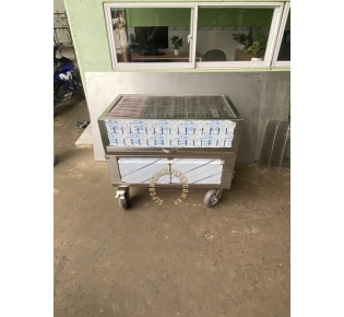 Báo giá lò nướng than hoa inox - có mô tơ giá rẻ cực sốc