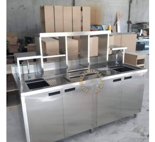 Quầy pha chế inox theo yêu cầu giá rẻ