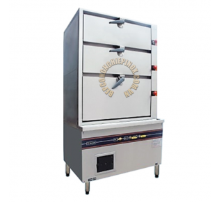 Tủ hấp hải sản 3 tầng dùng điện giá rẻ bepcongnghiepinox