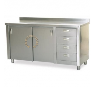 Tủ inox 4 hộc kéo giá rẻ tại bepcongnghiepinox Tâm Tín