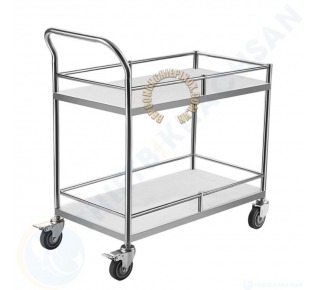 Xe đẩy inox 2 tầng giá rẻ