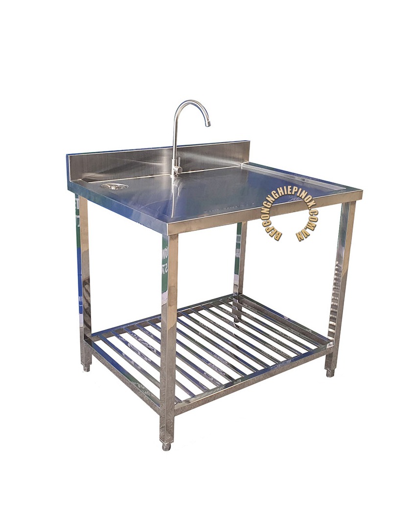 Giá bàn inox có vòi nước rẻ tận xưởng