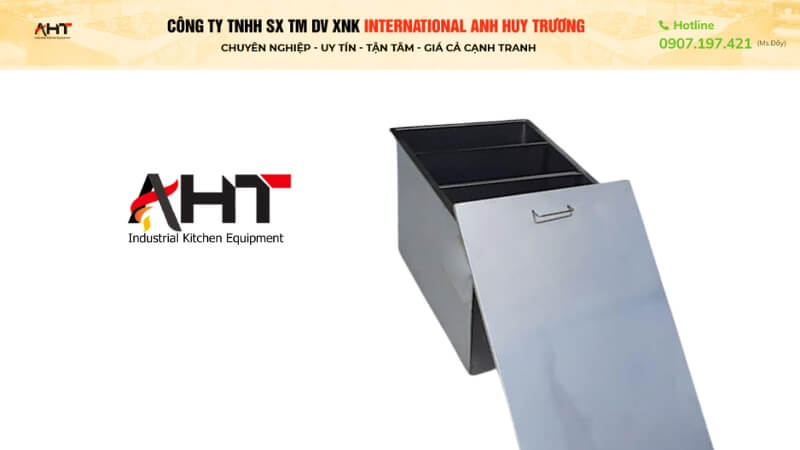 Bể tách mỡ inox 120 lít 