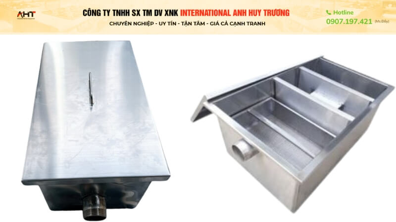 Bể tách mỡ inox 150 lít 