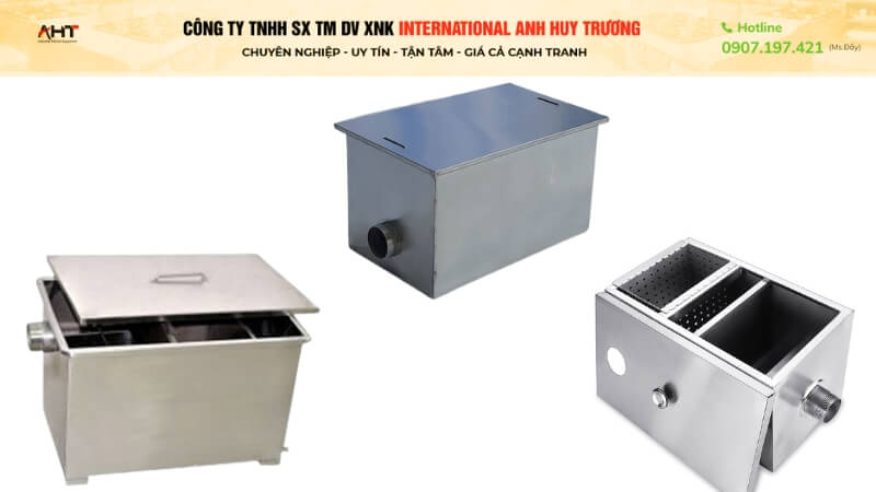 Bể tách mỡ inox 150 lít uy tín