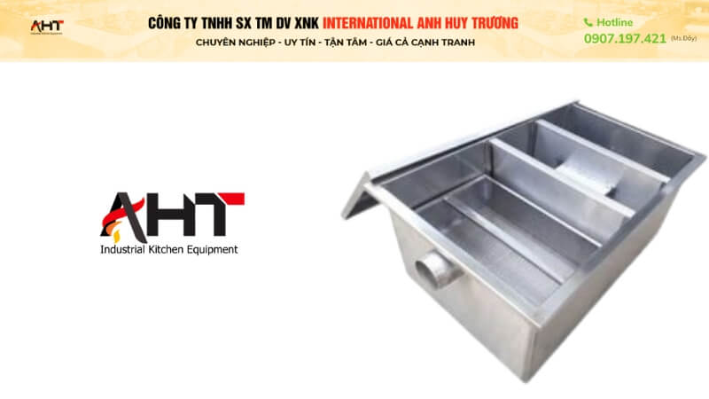 Bể tách mỡ inox 150 lít giá tốt