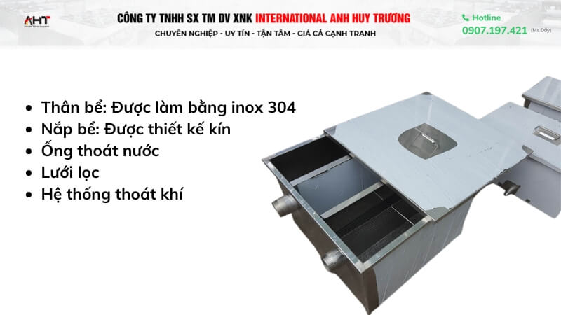 Bể Tách Mở Inox 80 Lít giá tốt