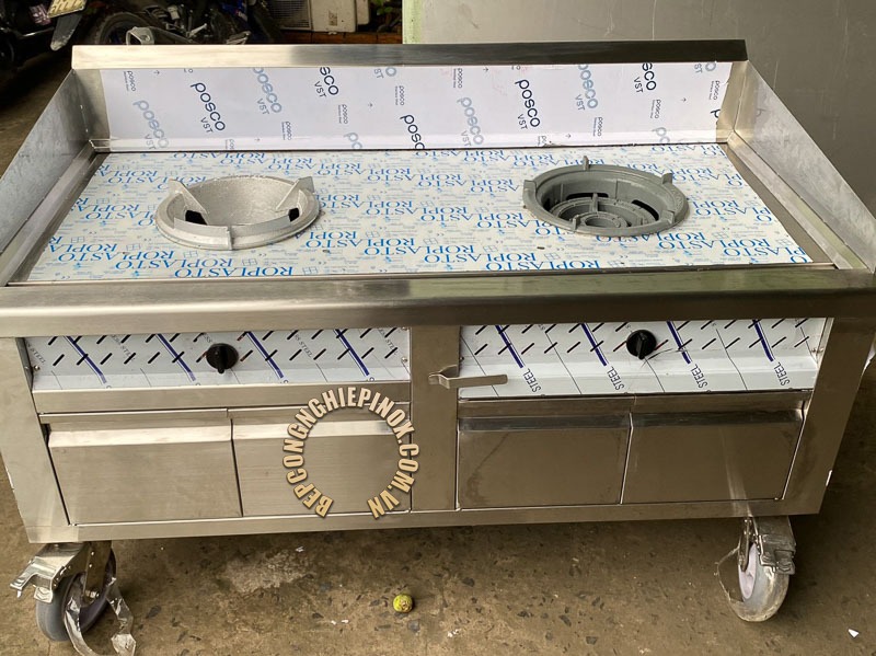 Mẫu bếp á 2 họng kiềng tô