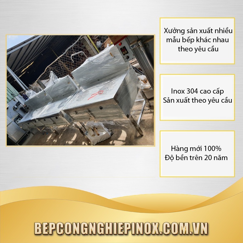 mẫu bếp công nghiệp 5 họng đốt kiềng gang tại bepcongnghiepinox AHT