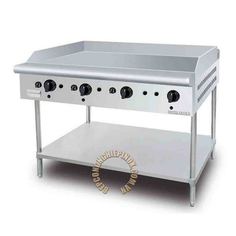 Mẫu bếp chiên bề mặt có kệ dưới 4 họng uy tín