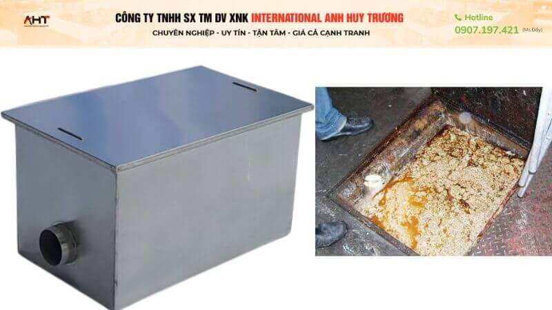 Bể tách mỡ inox quận Bình Tân