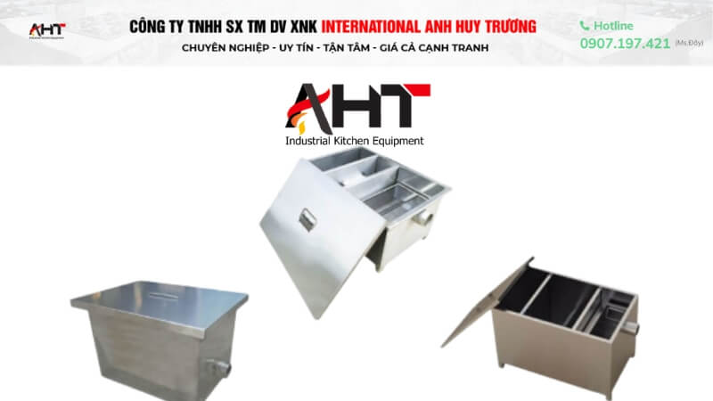 Bể tách mỡ inox quận Phú Nhuận 