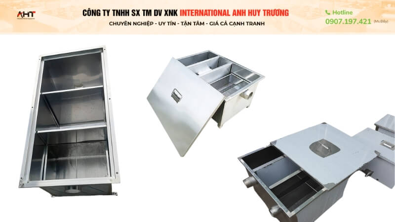 Bể tách mỡ inox Tp.hcm giá rẻ