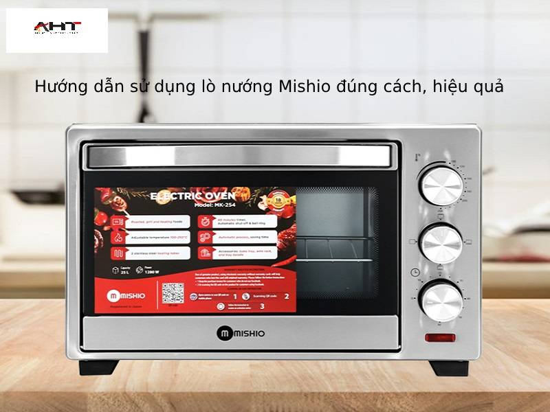 hướng dẫn sử dụng lò nướng mishio