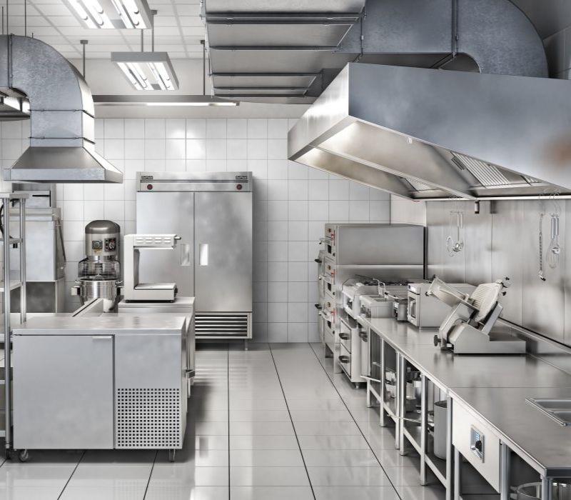 Tham khảo hình ảnh thực tế mẫu thiết kế nhà bếp quán ăn 2023
