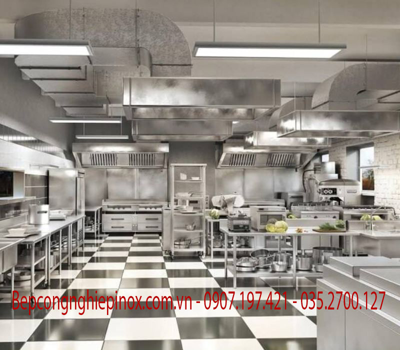 Các mẫu bếp nhà hàng khách sạn hot nhất 2023 tại bepcongnghiepinox
