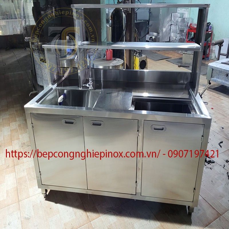 Quầy trà sữa giá rẻ cao cấp tại bepcongnghiepinox